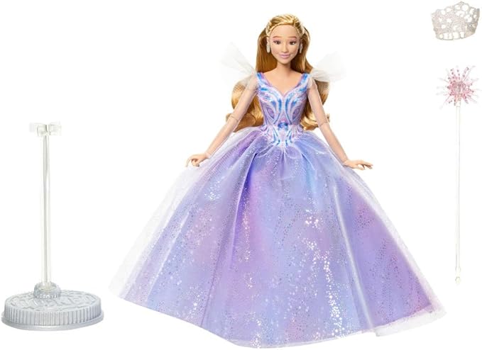 Mattel Universal Pictures' Wicked: for Good Deluxe Glinda Fashion Doll with Removable Outfit & 3 Accessories, Inspired by The Movie
