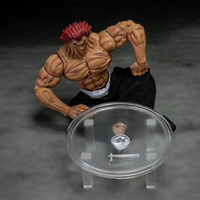 Hanma Yujiro Action Figure 19CM Anime Figure Yujiro Statue Model, Joints Movable Cartoon Manga Figure Handmade Collectible Desktop Decoration for Fans