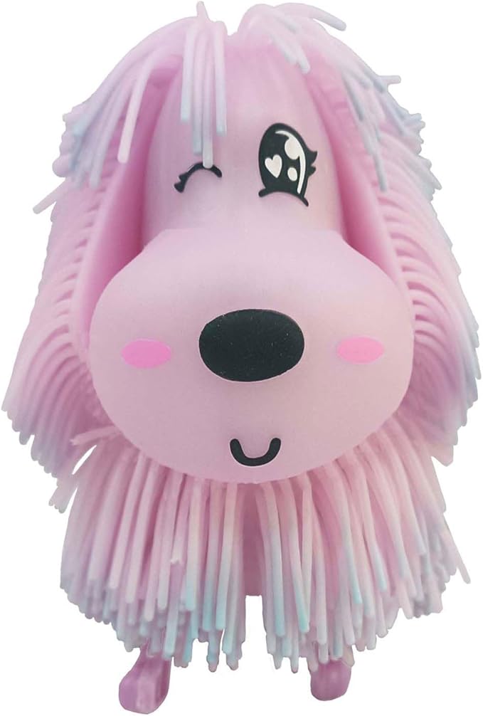 Spectron Jiggly Pets Interactive Dog Pink with Music and Moving Hair
