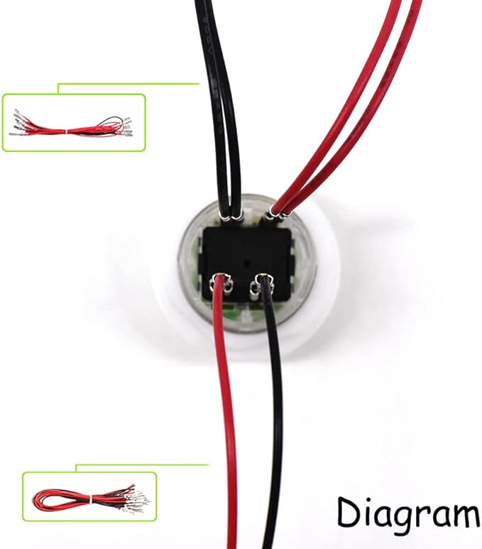 Arcity 4 Pcs/Lot 24mm Arcade LED Push Buttons Illuminated Coin Lit with Microswitch for Arcade Machine Games Console Parts 5V White New
