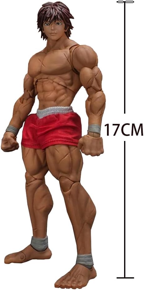 2pcs Hanma Yujiro Action Figure Movable Joints Figures Muscular Man Anime Figurine Hanma Figure Model Desktop Collectibles Gift