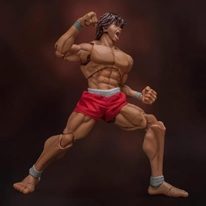 Yujiro Hanma Action Figure Movable Joints Figures 6.69" Muscular Man Anime Figurine Hanma Yujiro Figure Model Desktop Collectibles Gift
