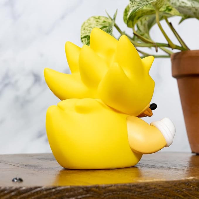 TUBBZ Sonic The Hedgehog Super Sonic Collectable Duck Vinyl Figure - Official Sonic The Hedgehog Merchandise - TV Movies & Games