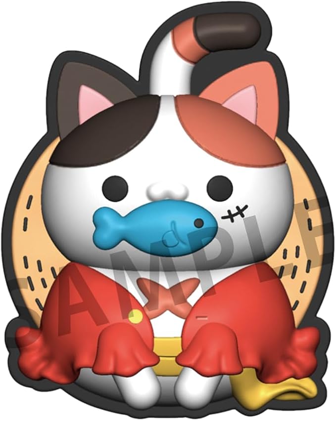 Megahouse - One Piece - Nyan Piece Nyan! Rubber Clip Complete Set, Mega Cat Project Collectible Figure