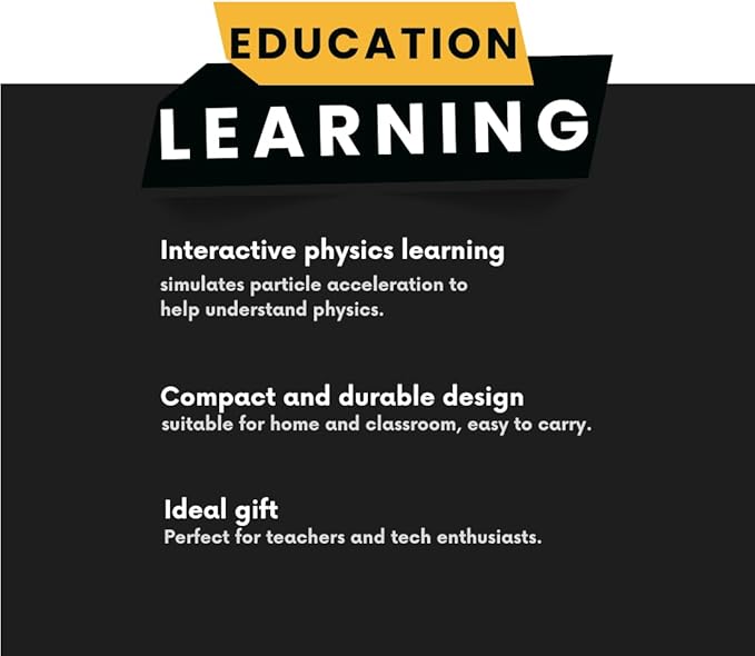 High tech electromagnetic Coil Accelerator - Multifunctional STEM Toy for Science Education and Creative Learning Hands-On Physics Experiment Kit for Adults (electromagnetic Coil)