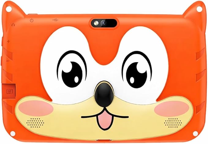 7 Inch Kids Tablet Android 13, WiFi Tablet for Children, 4GB RAM 64GB Storage, Dual Camera, Parental Control, Learning & Entertainment Tablet for Kids (Orange)