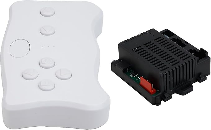 2.4G RC Remote Control Receiver 6V 12V 24V Electric Motor Controller Compatible for Children Electric Toy Car with Battery Installation Instructions(RX18 A 12V Full set)