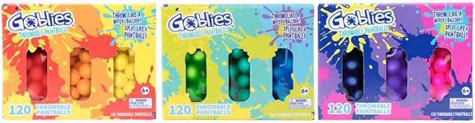 Goblies Throwable Paintballs (120 Count, Indigo/Violet/Pink)