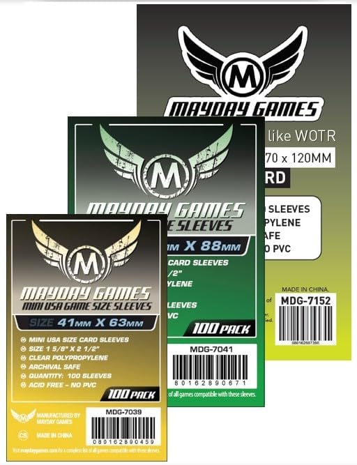 Mayday Games The Fox Experiment -Standard Compatible Card Sleeve Bundle