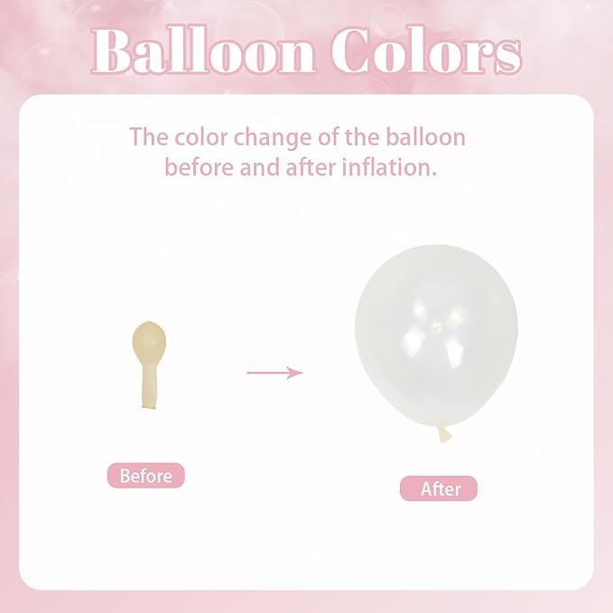 60pcs Pink and White Balloons 12inch with Clear Pastel Pearl Pink Balloons for Wedding Bridal Baby Shower Shower Birthday Party Decorations