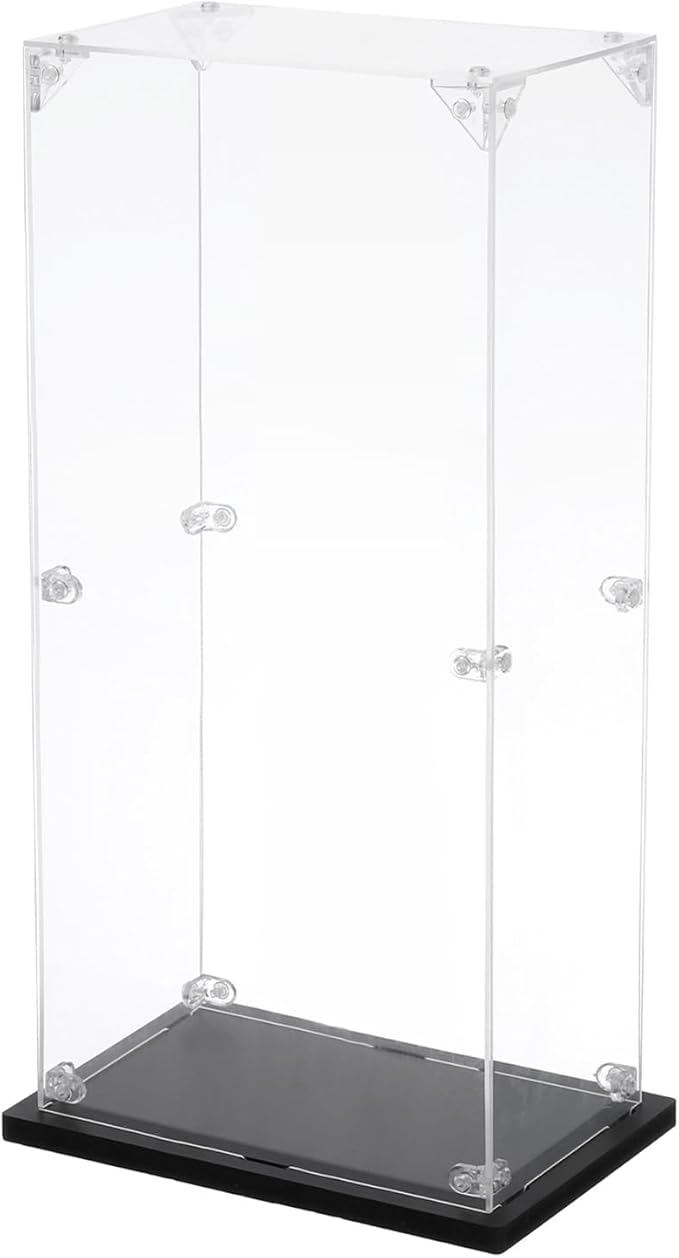 MECCANIXITY Acrylic Display Case, 4''x6''x14'' Clear Display Box Assemble Dustproof Display Box Storage Organizer for Collectibles Action Figures