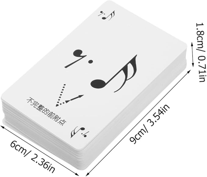 Rhythm Flashcards Set for Music Students Beginner Note Recognition and Rhythm Training Cards Music Education Tool for Classroom and Home Learning
