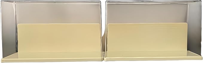 Clear Display Cases Compatible with Labubu 6.7inch Doll, Plastic Stackable Collectibles Showcase , Dust-Proof Storage Box with Lid for Model Car Stand, Small Doll, Mini Toy(Doll Not Included) (2pack)