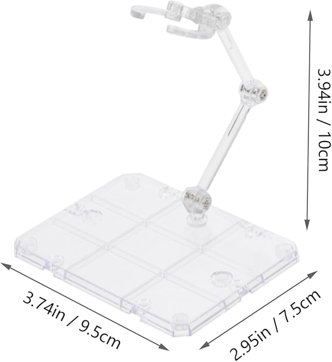 Baluue Action Figure Stand Model - Clear Doll Holder Display Kit for Toy Figurines, Ideal for Showcasing Collectibles