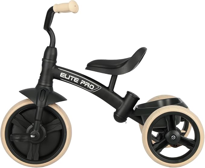 Toddler Tricycles for 2 to 6 Year olds-2 in 1 Kid's Trikes Bike with Push Handles Adjustable & Removable, Push Bike with Toy Storage Basket for Boys & Girls Tricycle Gift (Black)