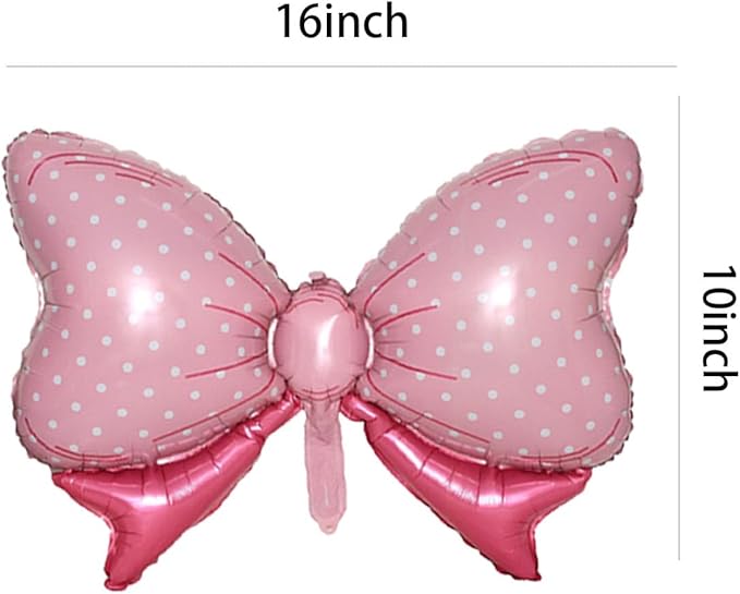 PLAP Birthday Number Balloon Bow Black Party Supplies 32 "Birthday Number Decoration (Black pink number 7)