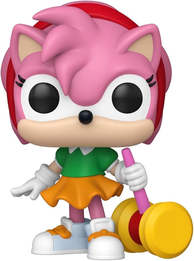 Funko Pop! Games: Sonic The Hedgehog - Amy - 1/6 Odds for Rare Chase Variant - Collectable Vinyl Figure - Gift Idea - Official Merchandise - Toys for Kids & Adults - Video Games Fans