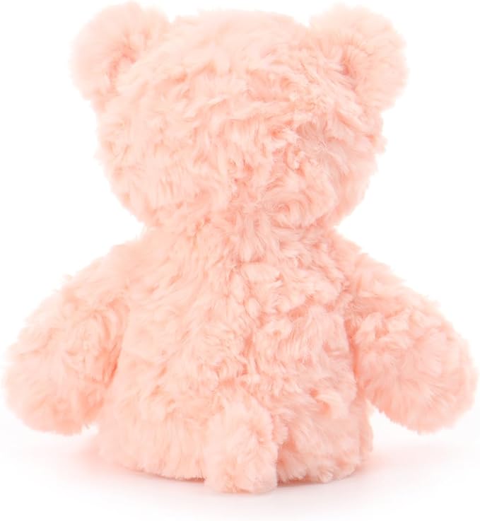 Apricot Lamb Orange Pink Flower Bear Stuffed Animals for Kids, Soft Cute Plush Toys for Baby Girl and Boy, 7.9 Inches