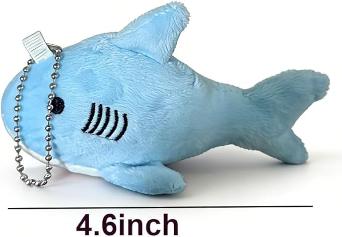 Shark Stuffed Animals Mini Plush Party Favors Birthday Children's Show Party 12 Pieces (12 Shark Colorful)