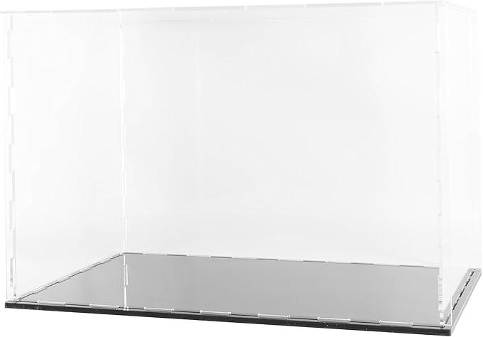 Clear Acrylic Display Case-Assemble Countertop Box for Display-Clear Display Box,Dustproof Protection Showcase for Toy Collectibles (12*10*10inch)