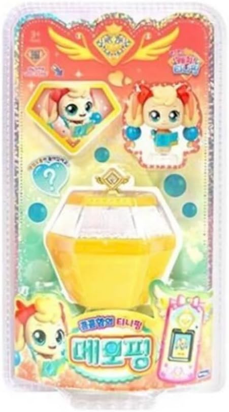 Catch Teenieping Cute Figure Cube with Accessories and Stickers – Transformable Collectible Toy with QR Medal and Display Stand (Memoping 메모핑)