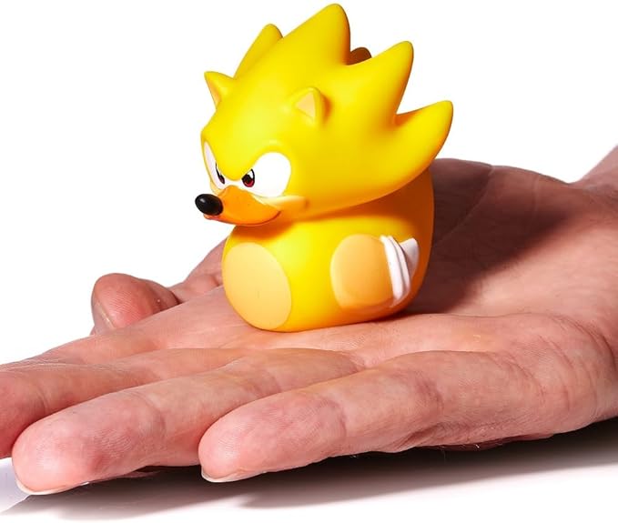 TUBBZ Mini Super Sonic Collectible Vinyl Rubber Duck Figure - Official Sonic The Hedgehog Merchandise - Kids TV, Movies & Video Games