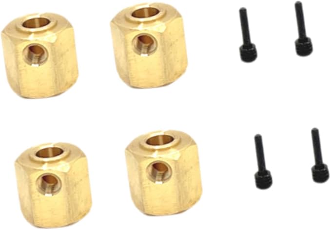 RC Car Wheel Hexes Remote Control Car Widened Combiner Remote Controlled Vehicles Accessories, Replacement Drive Adapter, 4x4 No Output Shaft