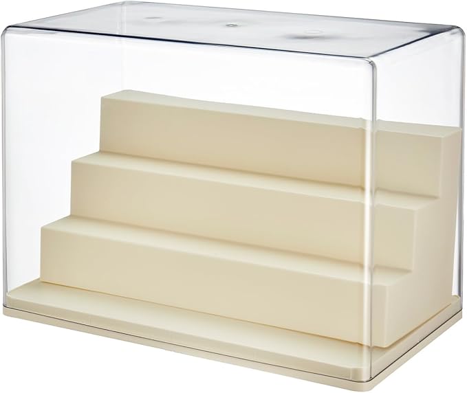 4 Tiers Clear Display Case for Figures, Stackable Acrylic Storage Organizers Box with Cover, Large Dustproof Showcase for Collectibles Action Figure(1, Large)