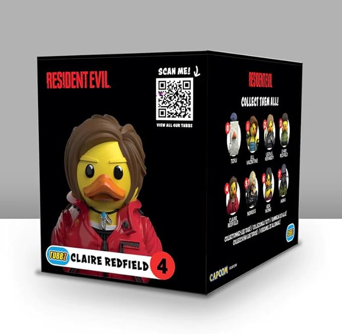 TUBBZ Boxed Edition Claire Redfield Collectible Vinyl Rubber Duck Figure - Official Resident Evil Merchandise - Horror TV, Movies & Video Games
