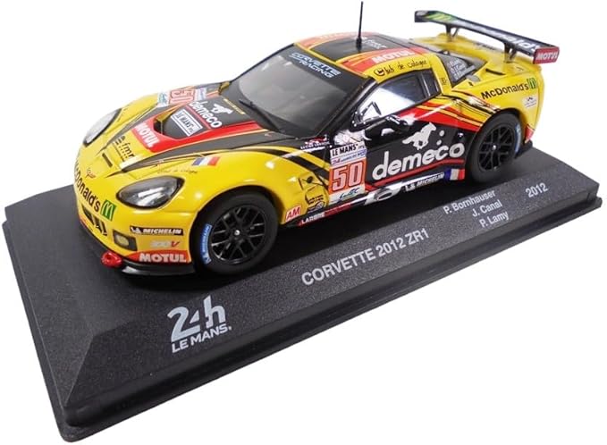 OPO 10 - Collectible Miniature car 24H LE Mans 1/43 Compatible with Corvette ZR1 2012 - ALA35