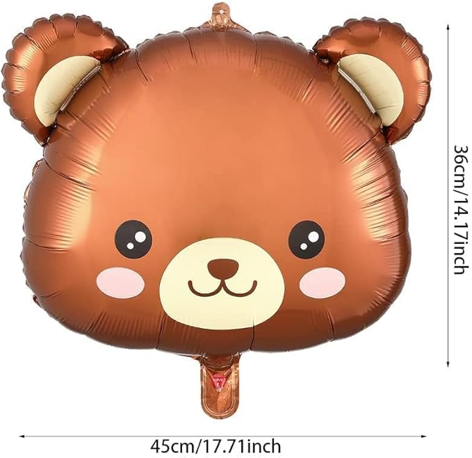 Bear Balloon Garland Arch Kit 121pcs Brown and Blue Balloons with Bear Foil Balloons for We Can Bearly Waits Theme Baby Shower Birthday Party Decorations