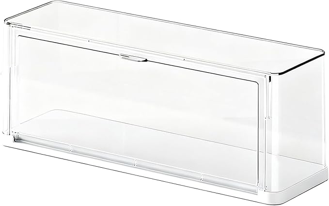 Clear Display Case for Figures, Acrylic Storage Organizers Box with Magnetic Door, Dustproof Showcase for Collectibles Action Figure(1Pack, Medium)