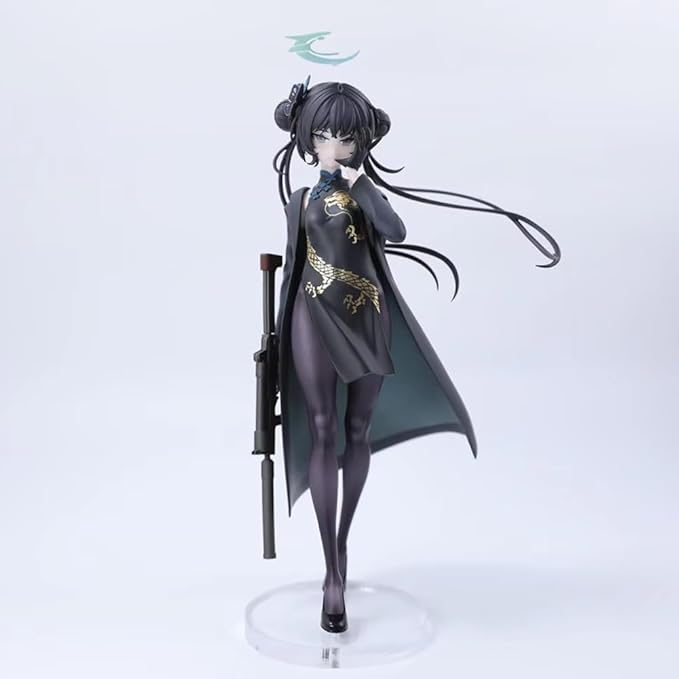 Ryuge Kisak Figure Statue Standing Pose Cheongsam Anime Figurine 7.87" Ryuge Kisak Action Figure Model Collectibles Desktop Decoration