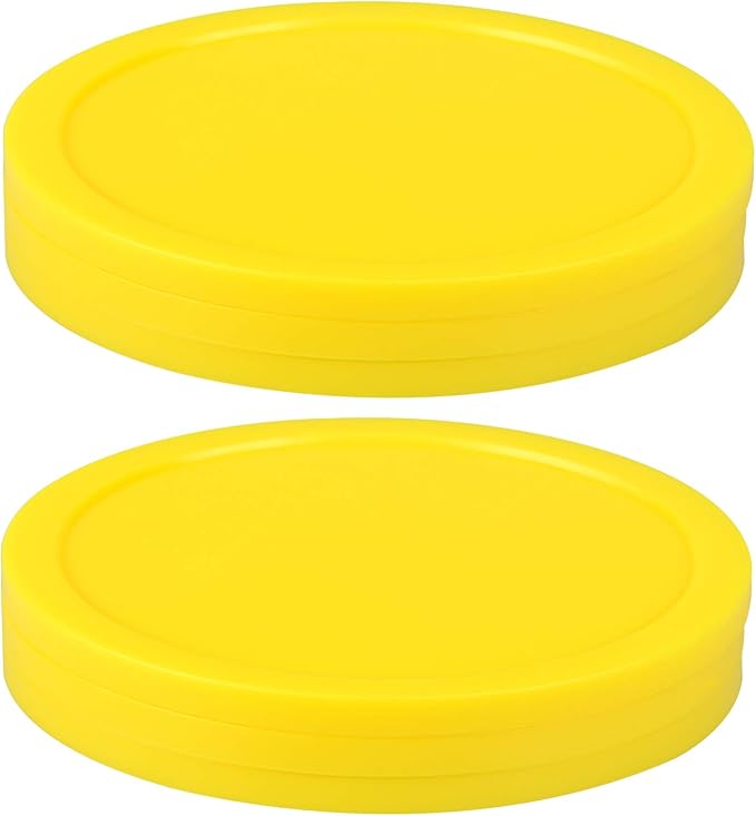 ONE250 3 1/4 inch Air Hockey Pucks, Full Size Goal Packs Replacement Accessories for Game Tables (6 Pcs)