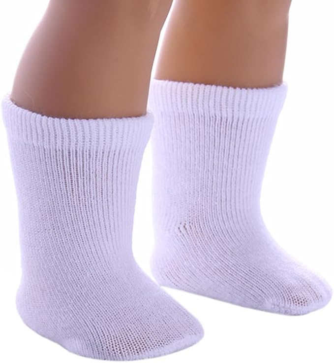 NUOBESTY Doll Accessories 8 Pairs of Doll Socks Mini Sock Baby Clothes Action Figure Accessories for Socks