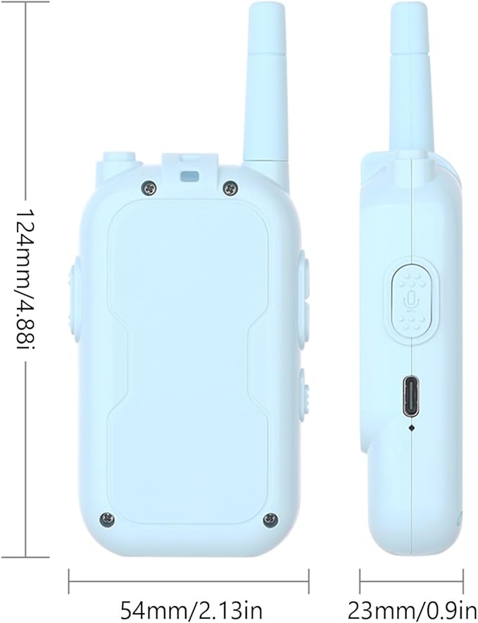 Pomya Video Walkie Talkies for Kids Pack of 2, Rechargeable Long Range Two Way Radios for Boys Girls Age 3-12, 2.0in Screen & Voice Changer for Outdoor Play, Camping