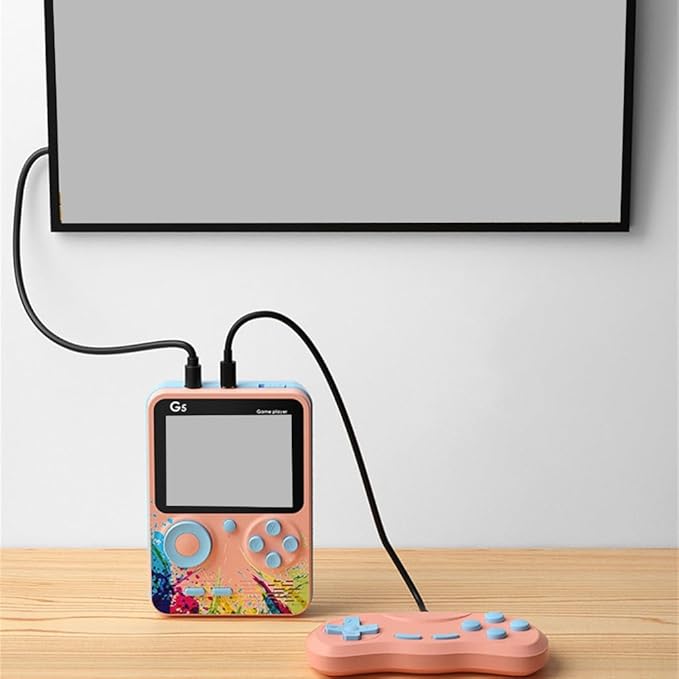 Handheld Video Game System 500 Retro Build in Rechargeable Battery Gift