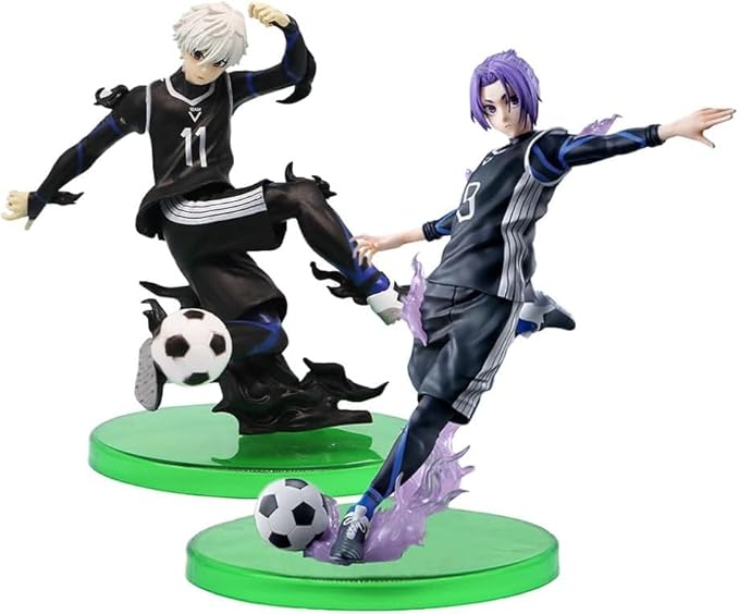 2pcs Anime Figure Nagi Seishiro REO Mikage Action Figure Statue PVC Character Handmade Model Desktop Decoration Collectibles