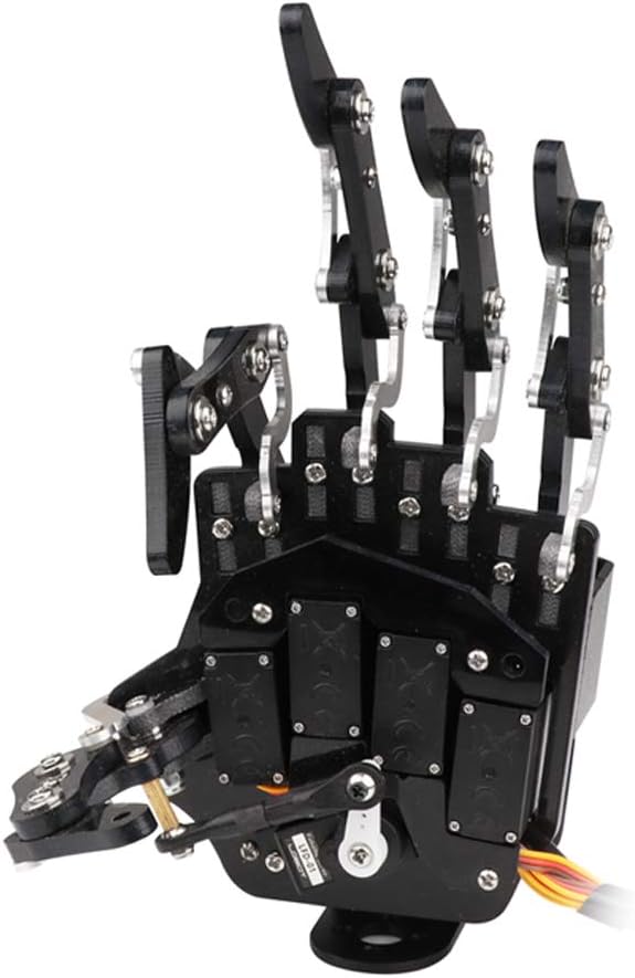 Robot Hand Five Fingers Solely Movement Bionic Robot Mechanical Arm Hand DIY Robot（Left Hand）
