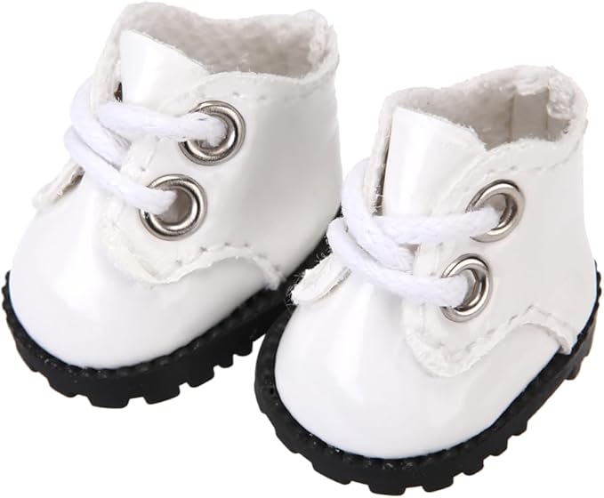 3 Pairs of Doll Shoes Suitable for 17cm Dolls, 3 Colors Suitable for Different Clothing Styles, 17cm Doll Accessories (Colors F)