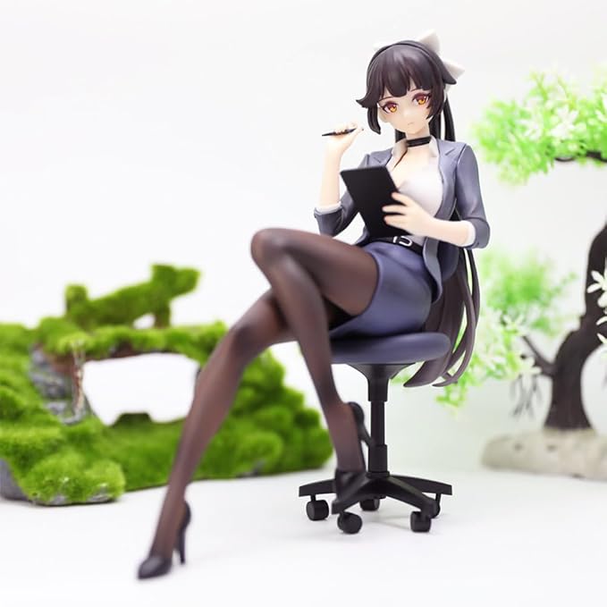 IJN Takao Figure Sitting Anime Girl Figurine Game Character Action Figures 18cm Collectibles IJN Takao Figurine Desktop Display