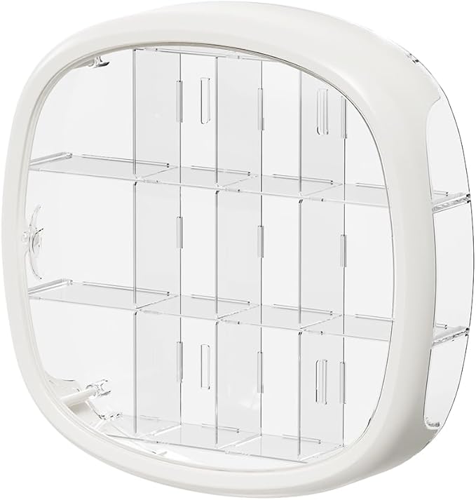 12box Wall-Mounted Clear Figure Display Case, 3Tiers Large Storage Organizer Box with Magnetic Door, Dustproof Showcase for Collectibles Action Figure