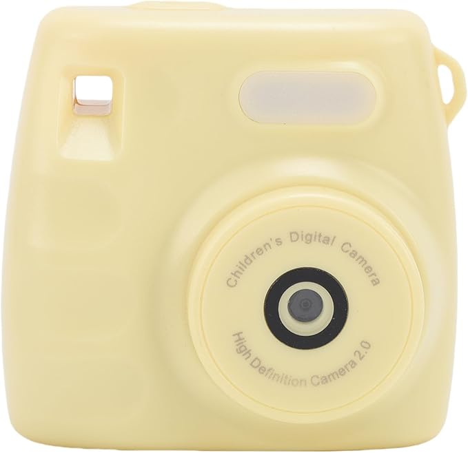 Asixxsix Digital Camera for Kids, 48M 1080P HD Digital Video Camera with Flash and 800mAh Li Battery, Rainproof USB Children Camera for Toddler Teens Students Boys and Girls (Yellow)