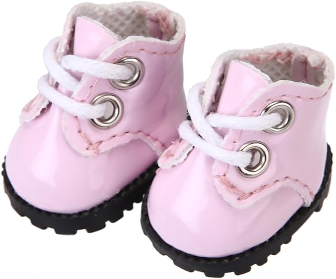 3 Pairs of Doll Shoes Suitable for 17cm Dolls, 3 Colors Suitable for Different Clothing Styles, 17cm Doll Accessories (Colors E)