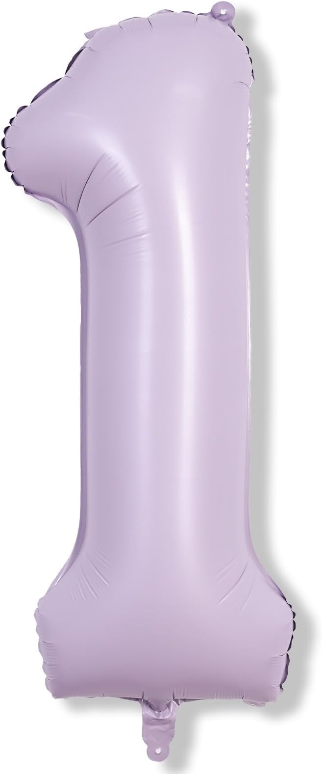 40 Inch Light Purple Number 1 Balloon for 1st Birthday Decoration, Large Pastel Purple Mylar Foil Number Balloons 0-9 for Girls, Lavender One Helium Balloons for Women 1st Anniversary Party Supplies