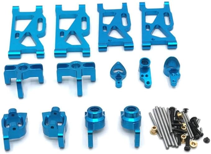 Metal Remote Control Car Upgrade Six Piece for 144010 144001 02 124017 16 18 124019(Blue)