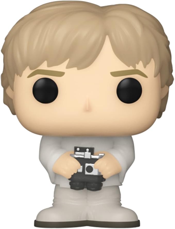 Funko Bitty POP! Star Wars - Luke, 4-Pack - Luke Skywalker, OBI-Wan Kenobi, Jawa and A Surprise Mystery Mini Figure - 0.9 Inch (2.2 Cm) Collectable - Stackable Display Shelf Included - Gift Idea