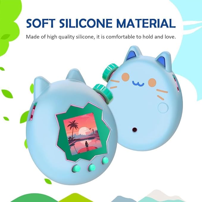 Protective Case for Tamagotchi Paradise, Cute Silicone Cover for Kids, Evolved Electronic Pet Toy Skin Shell Case, Soft Film Anti-Scratch, Ultra-Thin Full Protective Case Cover