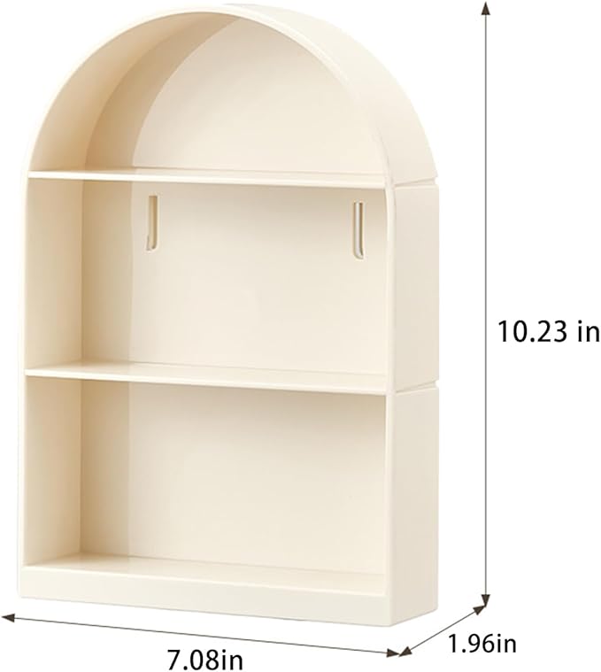 3 Layer Display Case for Figures - Wall-Mounted Dust Proof Storage Box with Door, Thickened Plastic Cabinet for Pop Mart Action Figures Collectibles (No Tools Needed)