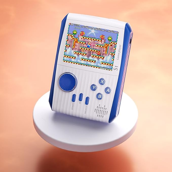 Portable Handheld Games Retro Mini Video Games，Handheld Game Console with 666 Classical FC Game 3.0" Color Screen，Birthday for Boys Girls and Adults (S1-White)